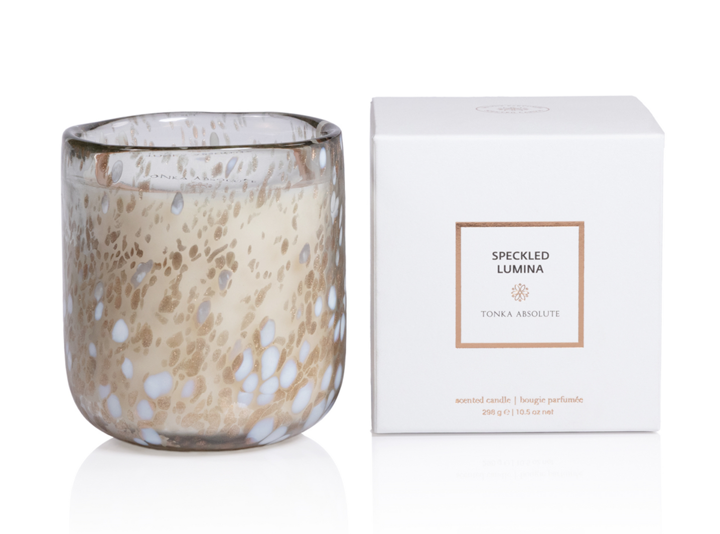 TONKA ABSOLUTE Zodax Speckled Lumina Scented Candle 40 Hours - 10 oz