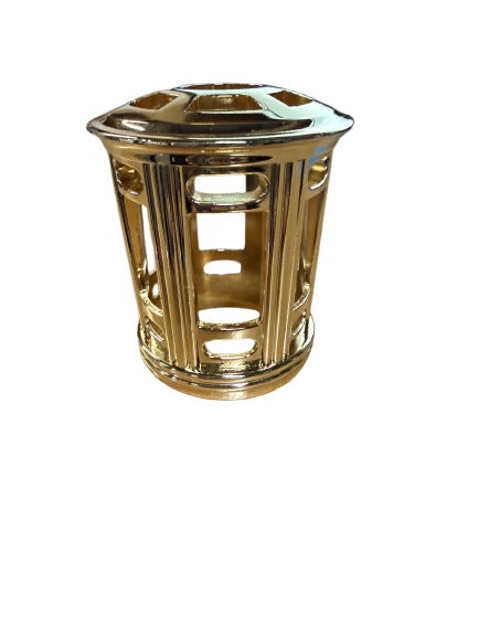 Gold Open Style Regular Size - Replacement Decorative Shade for Fragrance Lamp