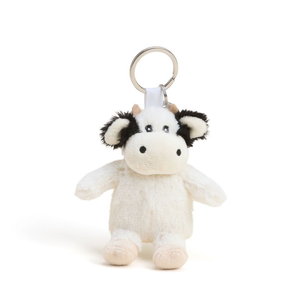 Black and White Cow Warmies Keyring