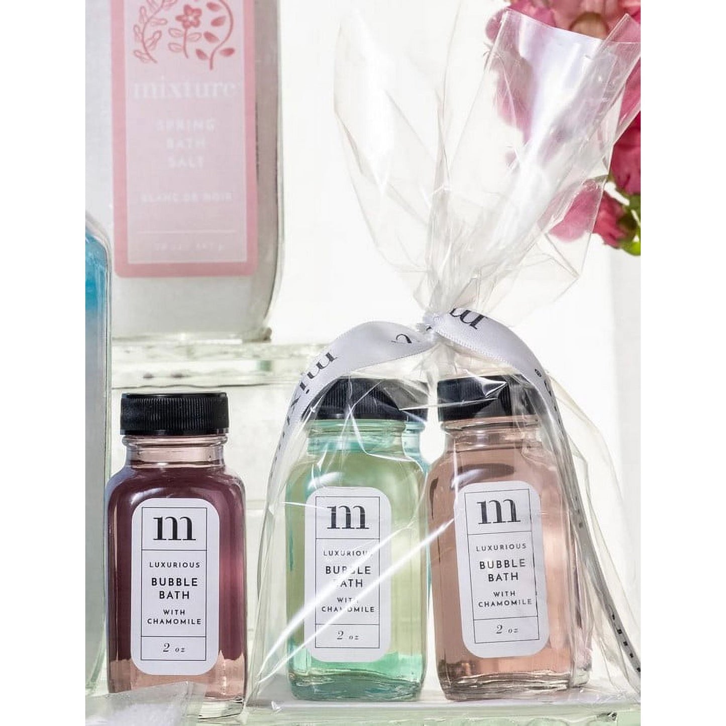 Bubble Bath Gift Set - Laurens Lavender Garden, Salt Sage, Blanc de Noir, Relaxation