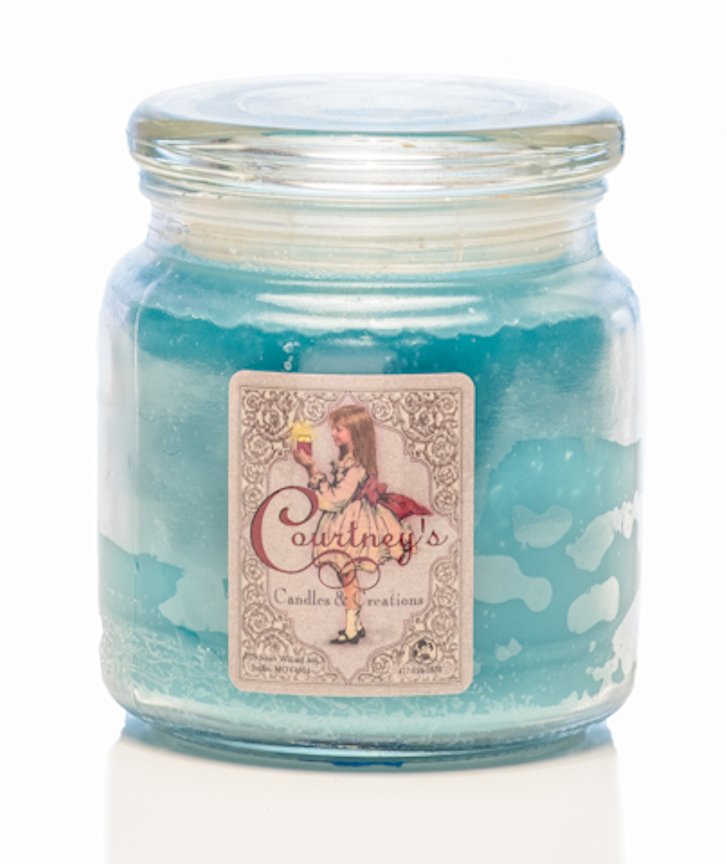 Whispering Seas - Courtneys Candles Maximum Scented 16oz Medium Jar Candle