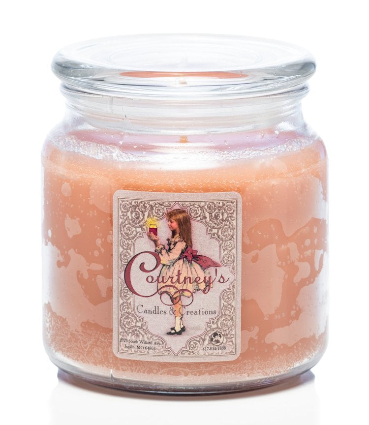 Mulled Cinnamon Cider - Courtneys Candles Maximum Scented 16oz Jar Candle