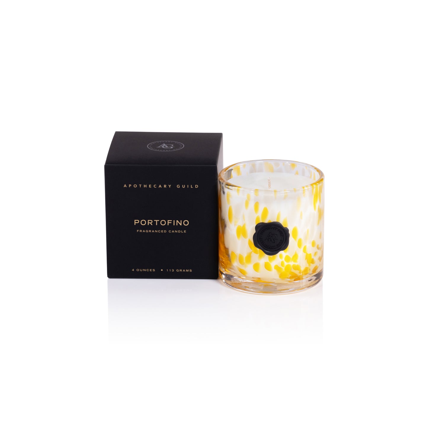PORTOFINO Zodax Apothecary Guild Opal Glass Mini 4 oz Scented Jar Candle