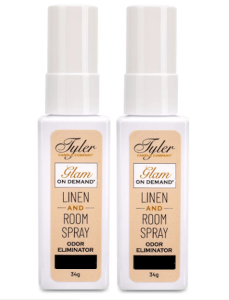 BLESS YOUR HEART Glam on Demand - Room or Linen Spray by Tyler Candles - 1oz (PACK OF 2)