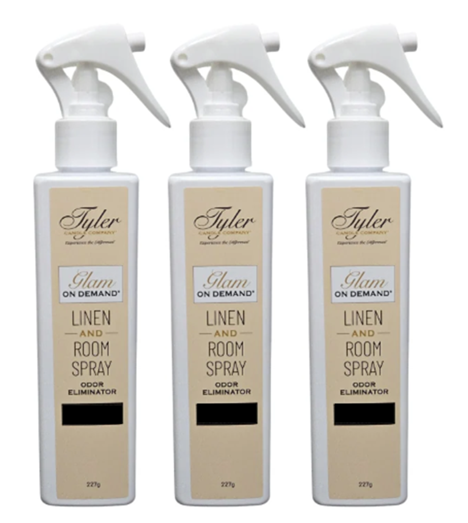BLESS YOUR HEART Glam on Demand - Room or Linen Spray by Tyler Candles - 8oz (PACK OF 3)