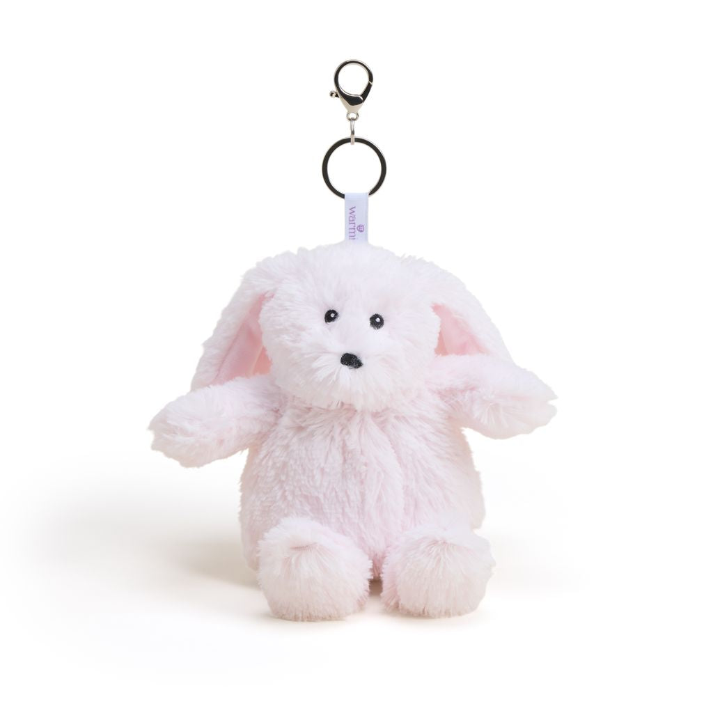 Pink Bunny Warmies Bag Charm