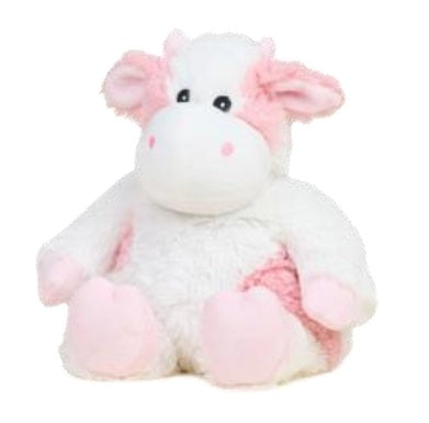 STRAWBERRY COW Warmies Cozy Plush Heatable Lavender Scented Stuffed Animal