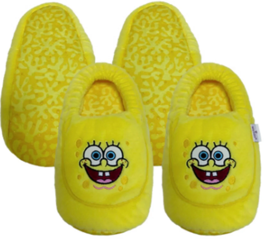 SpongeBob Warmies Cozy Plush Heatable Lavender Scented Slippers