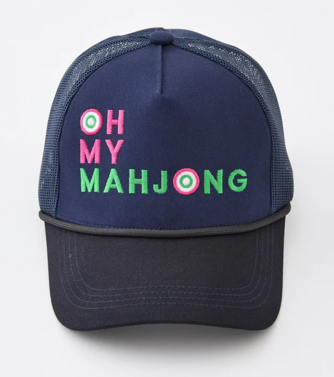 Navy OMM Hat - Oh My Mahjong
