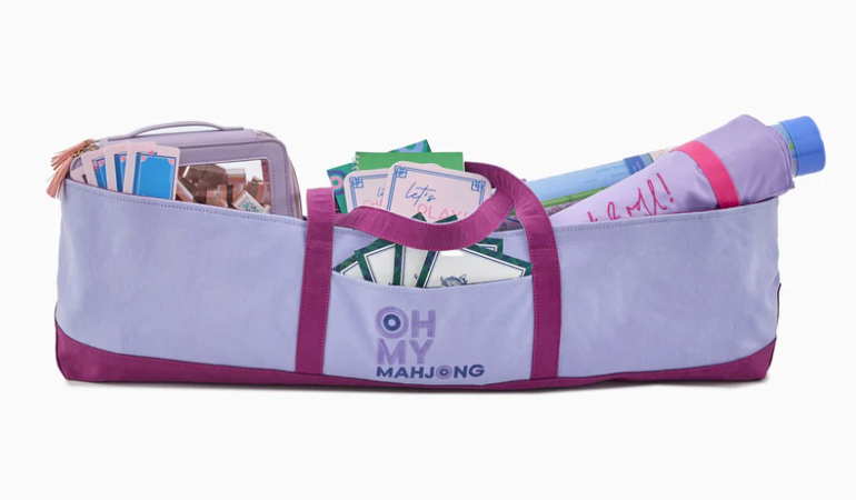 Purple Mat Storage Bag - Oh My Mahjong