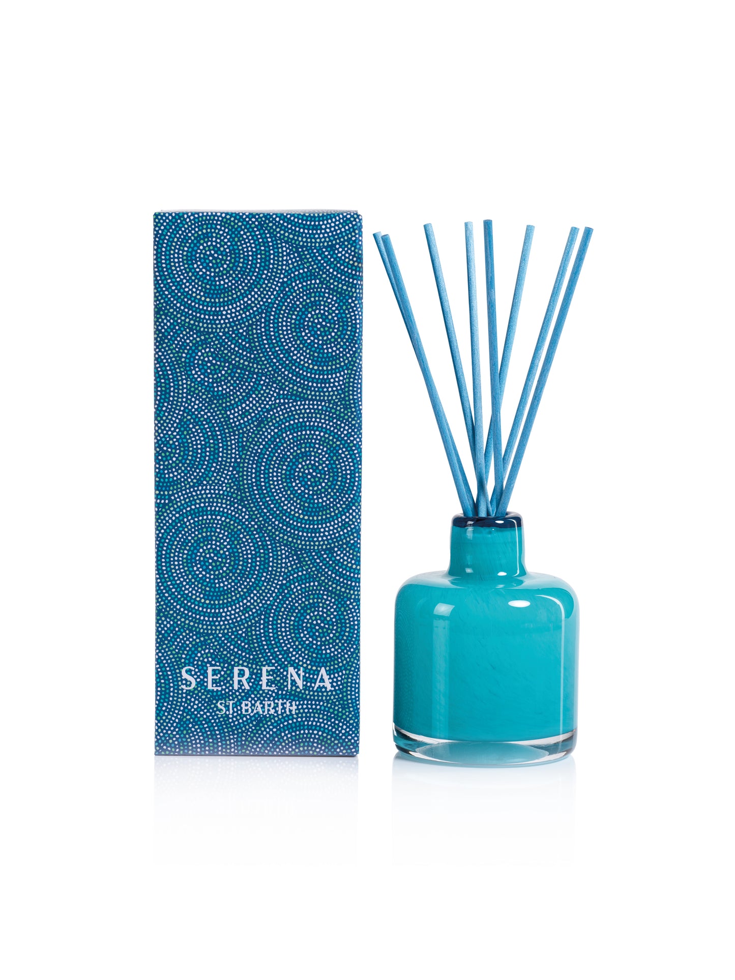 AQUA PALM Zodax Serena Saint Barth REED DIFFUSER Azure Blue 4 oz
