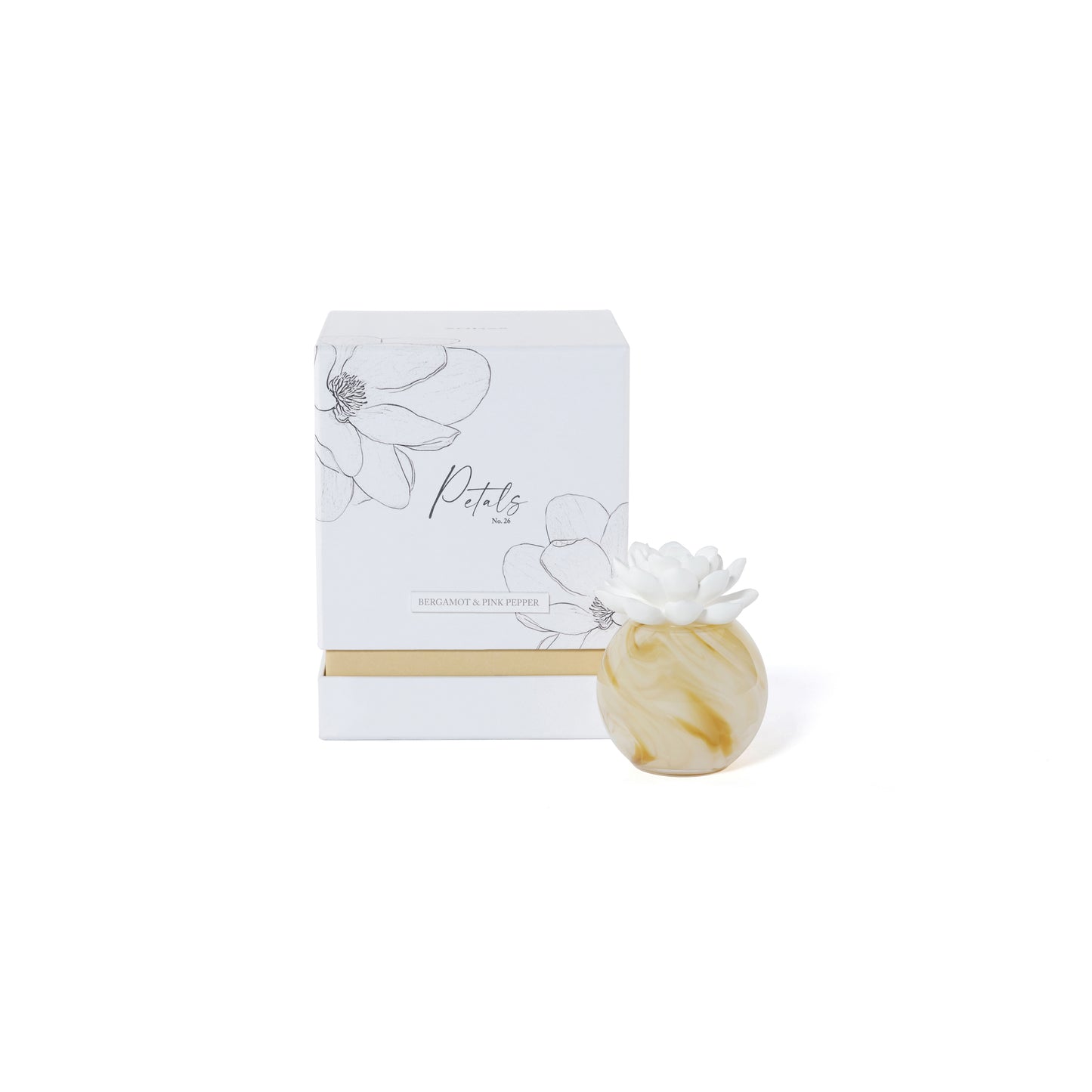 Bergamot Pink Pepper Petals Zodax Aroma Porcelain Diffuser 50 ml