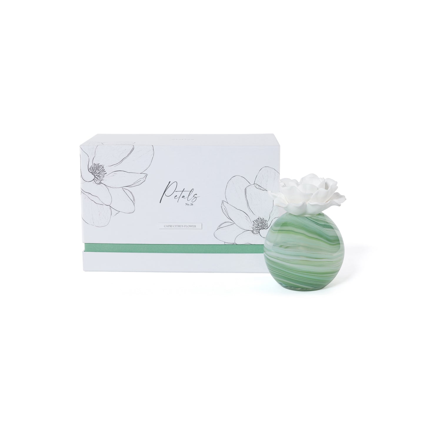 Capri Citrus Flower Petals Zodax Aroma Porcelain Diffuser 200 ml