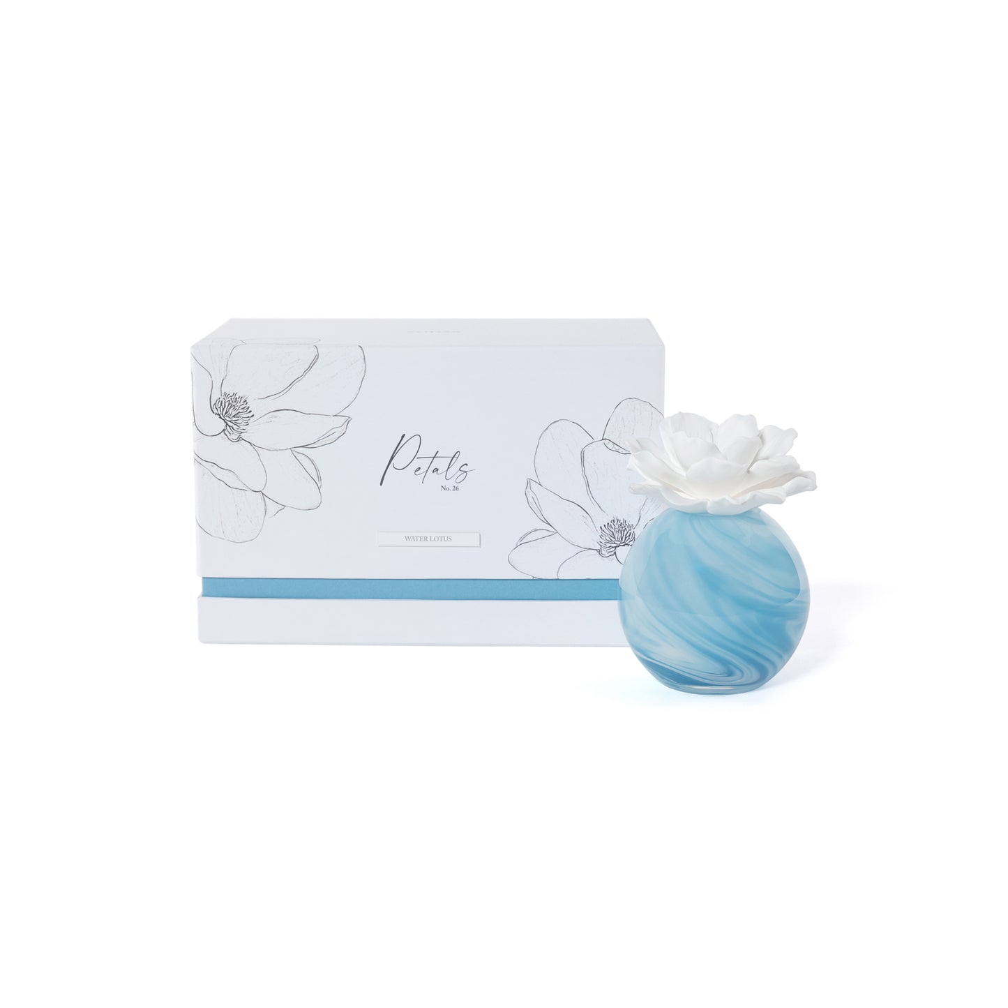 Water Lotus Petals Zodax Aroma Porcelain Diffuser 200 ml