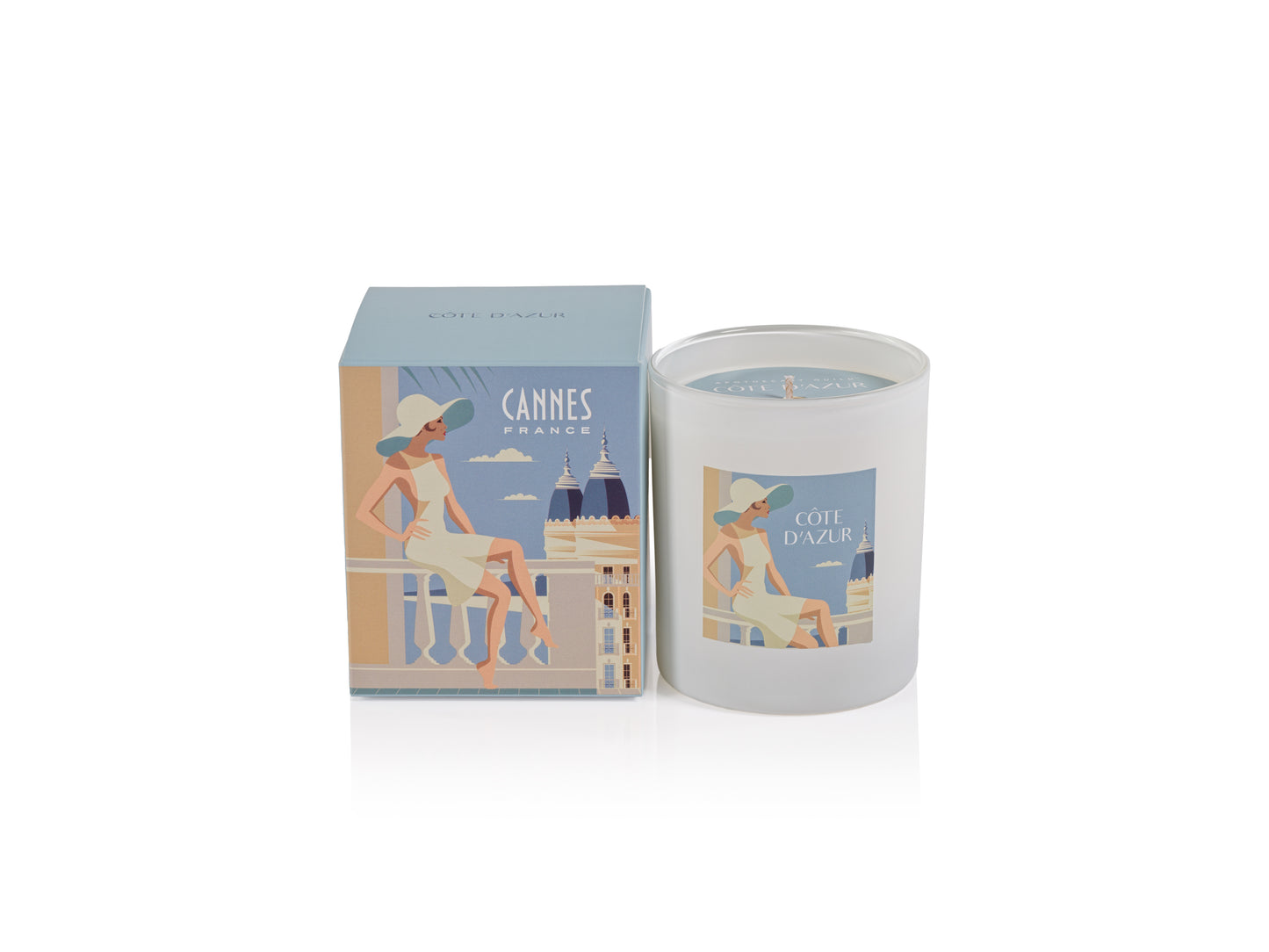 CANNES Zodax Cote d Azur Scented Jar Candle - 7.5 oz