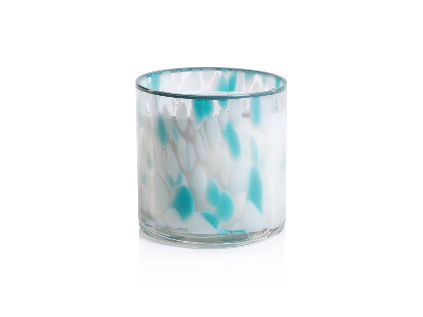 SEA SALT and COASTAL MIST Blue Opal Zodax Scented Jar Candle - 30 oz