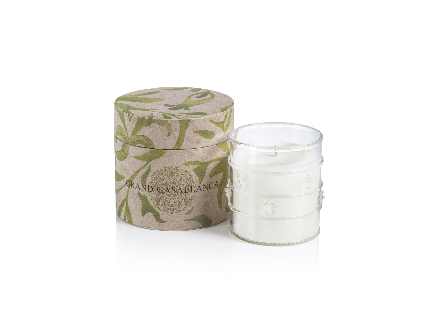 APRICOT BLOOM Zodax Grand Casablanca Scented Candle 6.5 oz - Gift Boxed