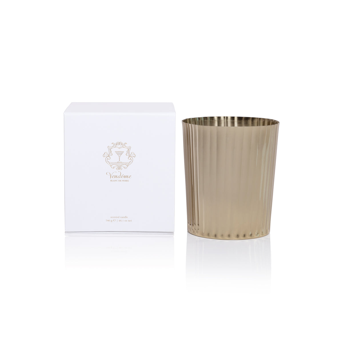 BLANC de NORIS Zodax Vendome Scented Candle Tumbler 60 Hours - 26 oz