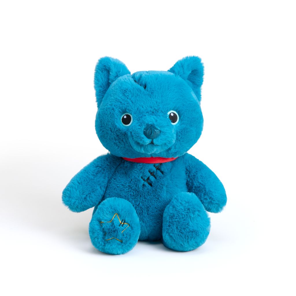 Scary Blue Cat Warmies Cozy Plush Heatable Lavender Scented Stuffed Animal
