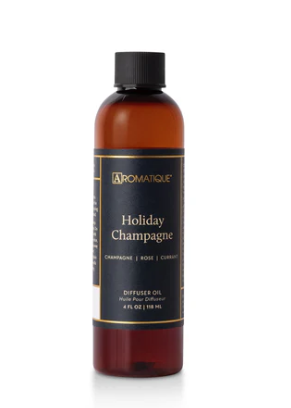 HOLIDAY CHAMPAGNE Aromatique Reed and Ceramic Diffuser Oil 4 oz Refills