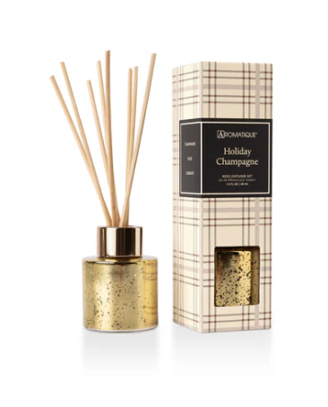 HOLIDAY CHAMPAGNE Aromatique Mini Reed Diffuser Gift Set