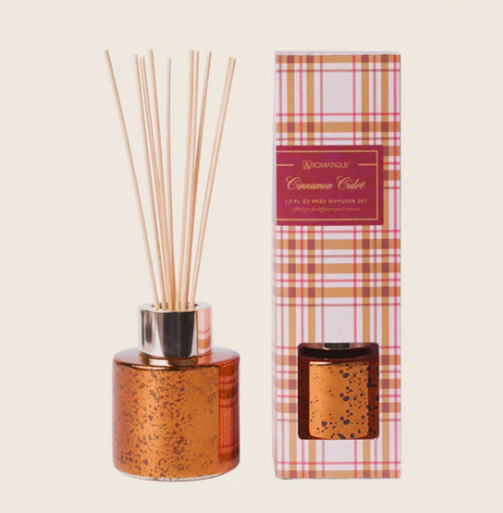 CINNAMON CIDER Aromatique 2025 Mini Reed Diffuser Gift Set