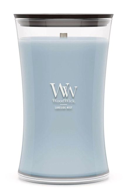 LAKESIDE MIST WoodWick 22oz Large Jar Candle Burns 180 Hours