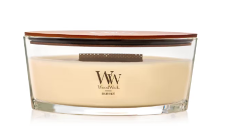 SOLAR HAZE Ellipse HearthWick Flame Scented Candle by WoodWick