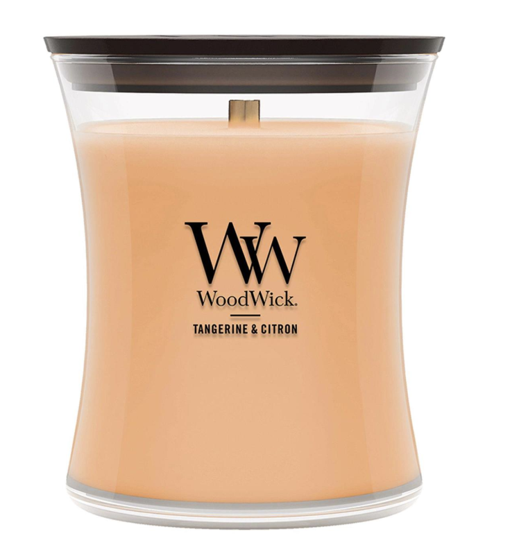 TANGERINE CITRON WoodWick 10oz Jar Candle Burns 100 Hours