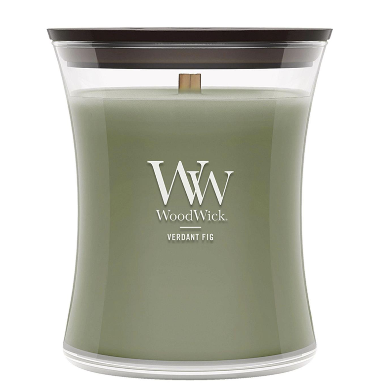 VERDANT FIG WoodWick 10oz Jar Candle Burns 100 Hours