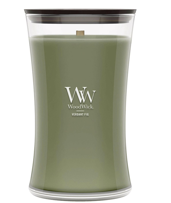 VERDANT FIG WoodWick 22oz Large Jar Candle Burns 180 Hours
