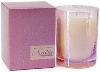 MANDARIN RUM Zodax Luster Pink Aperitivo Scented Jar Candle - 9.7 oz