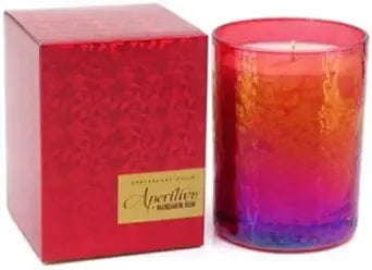 MANDARIN RUM Zodax Luster Red Aperitivo Scented Jar Candle - 9.7 oz