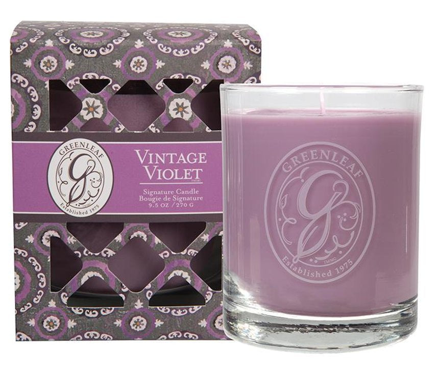 VINTAGE VIOLET Greenleaf Signature Scented Candle