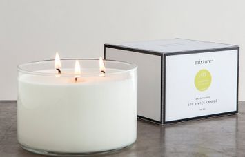 LEMON BASIL 16 oz 3-Wick 80 Hour Soy Scented Jar Candle