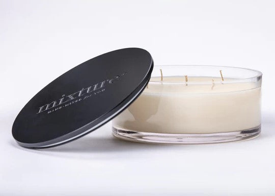 SALT SAGE Mixture 60 oz 5-Wick Cylinder Clear Soy Scented Jar Candle