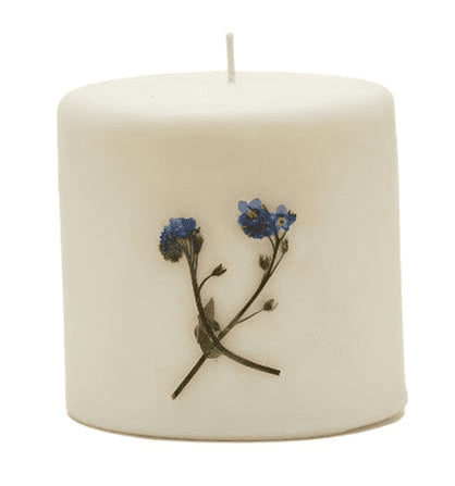 ROMAN LAVENDER Rosy Rings 3.5 Inch 80 Hour Pillar Botanical Scented Candle