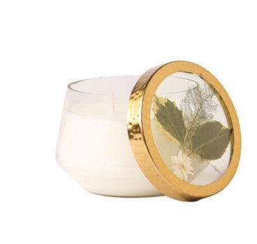 BAY GARLAND Rosy Rings Medium 37 Hour Floral Pressed Scented Jar Candle