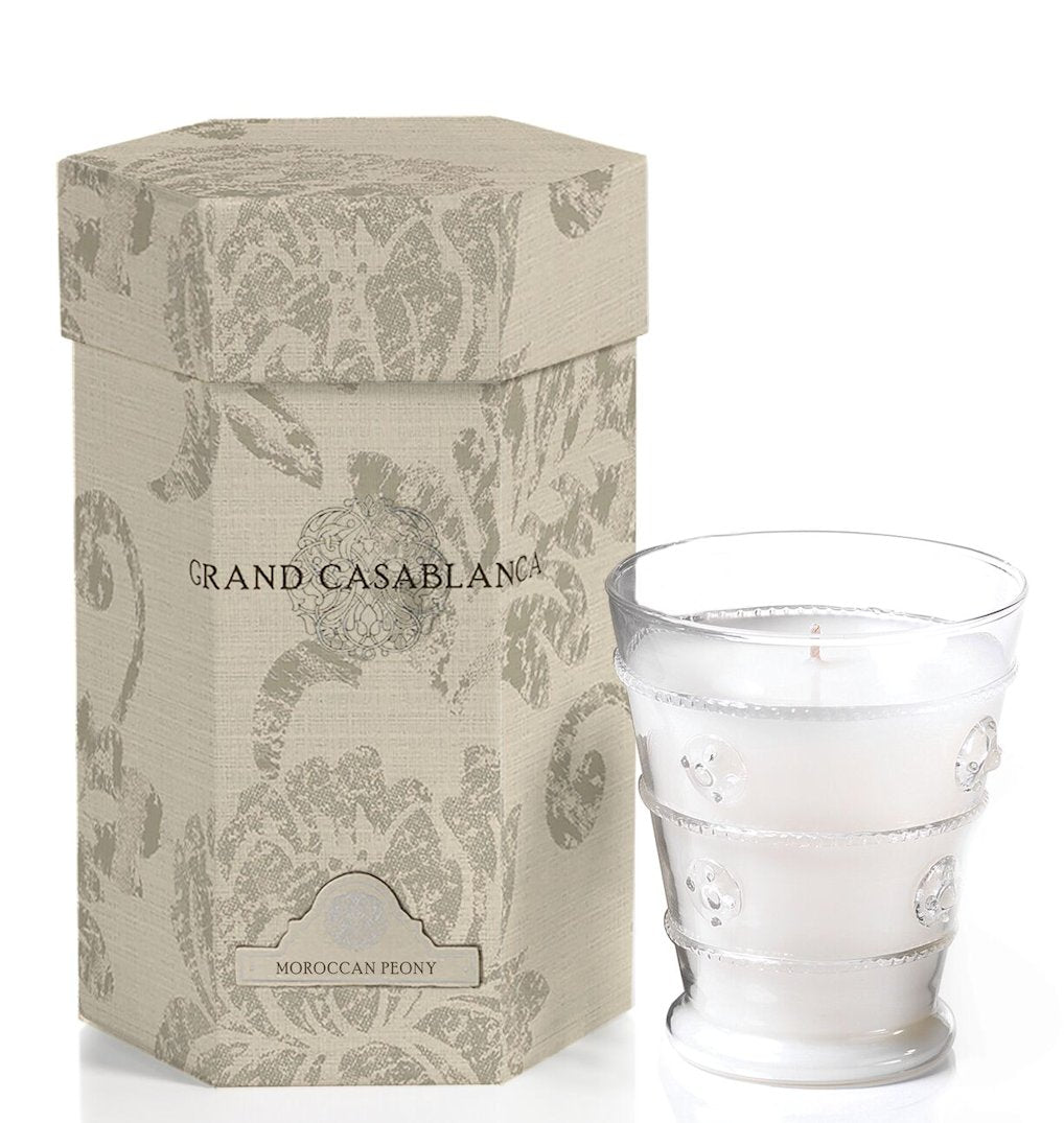 MOROCCAN PEONY Grand Casablanca Jar Candle by Zodax