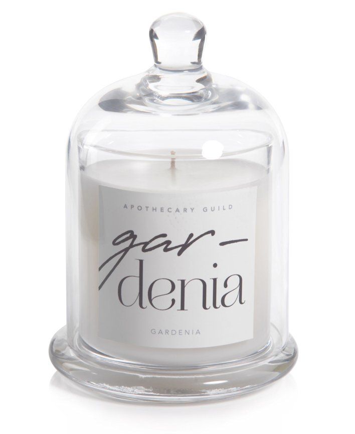 Gardenia Zodax Apothecary Guild 10 Ounce Scented Jar Candle with Dome
