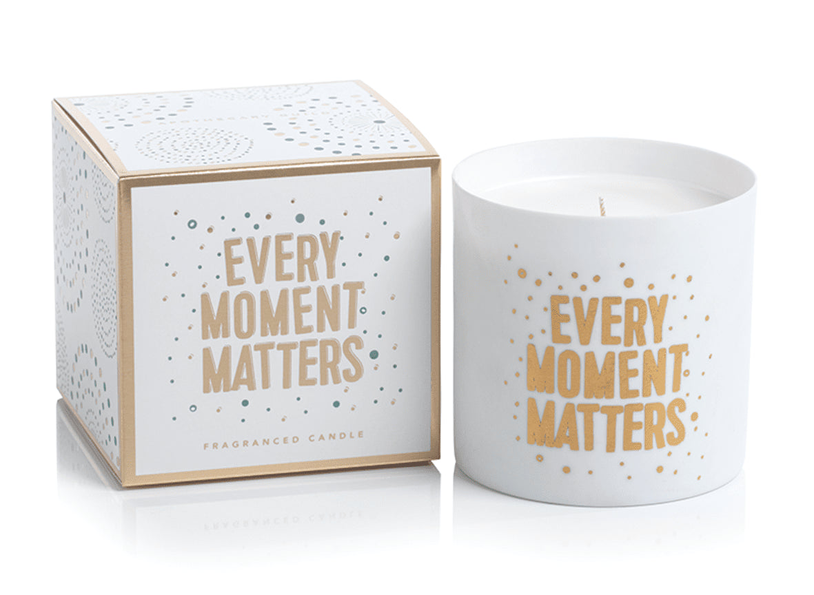EVERY MOMENT MATTERS Black Fig Vetiver Zodax Porcelain Scented Jar Candle
