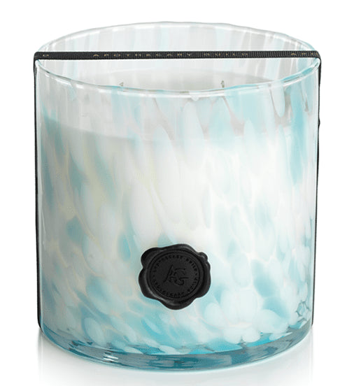 SUNSET BEACH Zodax Apothecary Guild Opal Glass 3 Wick Scented Jar Candle - 50 oz