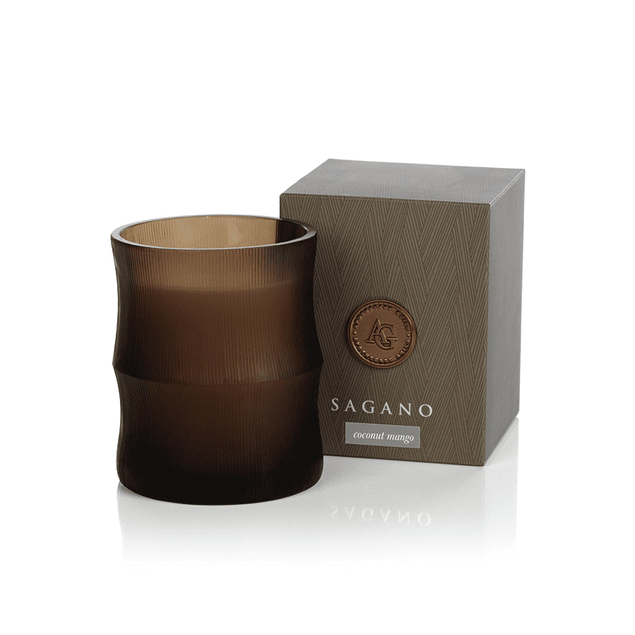 COCONUT MANGO Sagano Zodax Scented Jar Candle Jar 8.5 oz 50 Hour
