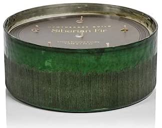 SIBERIAN FIR Zodax Antique Green 6-Wick 44 oz Scented Jar Candle