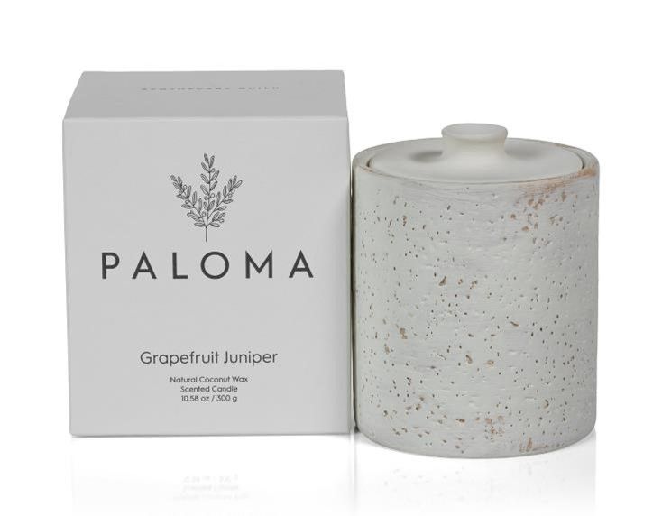 GRAPEFRUIT LINEN Zodax Paloma Scented Jar Candle - 10.5 oz