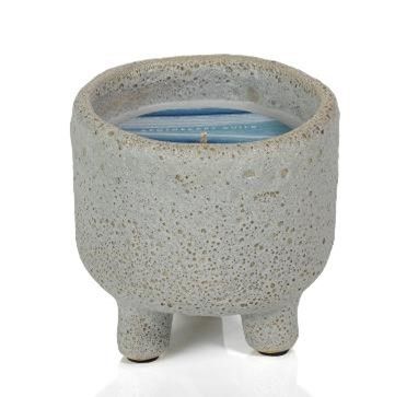 BLUE MARINE Zodax Pacifica Island Candle in Footed Pot - 5 oz