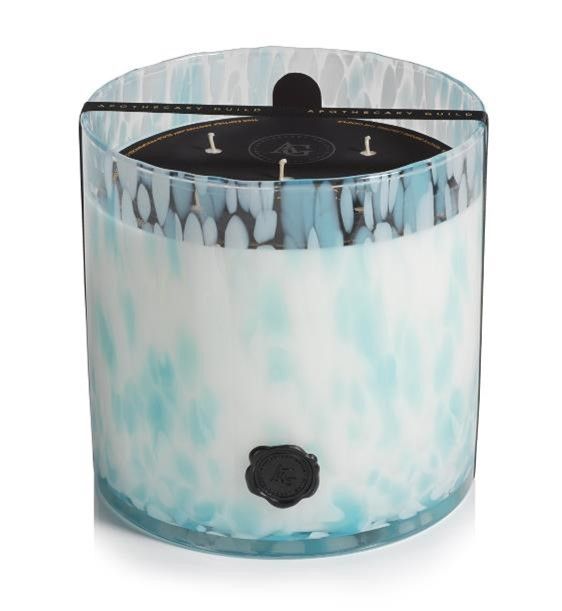 SUNSET BEACH Zodax Apothecary Guild Opal Glass Large 5-Wick Scented Jar Candle - 128 oz