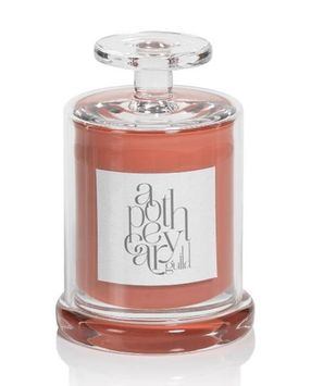 FIG VETIVER Zodax Apothecary Guild Scented Jar Candle with Cloche - 9.8 oz