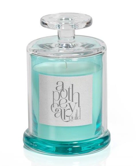 SUNSET BEACH Zodax Apothecary Guild Scented Jar Candle with Cloche - 9.8 oz