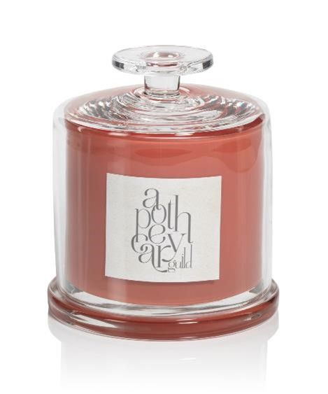 FIG VETIVER Zodax Apothecary Guild Large Scented Jar Candle with Cloche - 36 oz